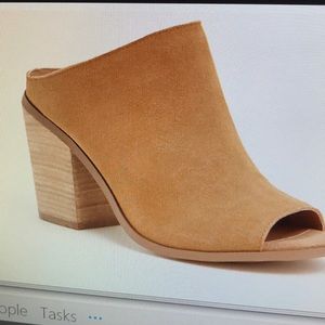 Genuine Suede Mule Booties